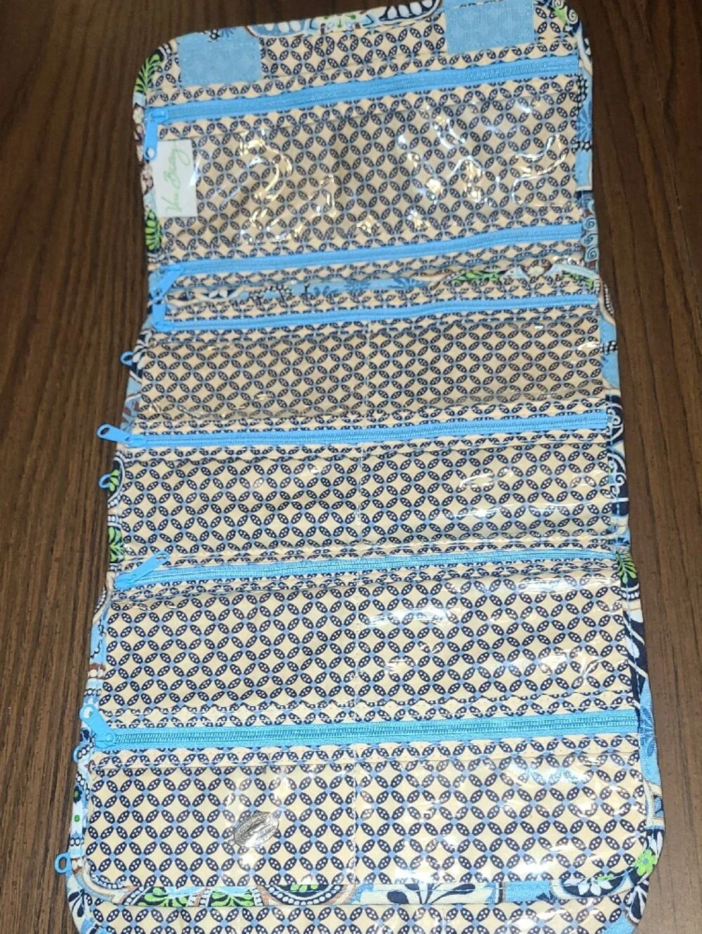 Vintage Vera Bradley Bali Blue Retired  Jewelry Book
